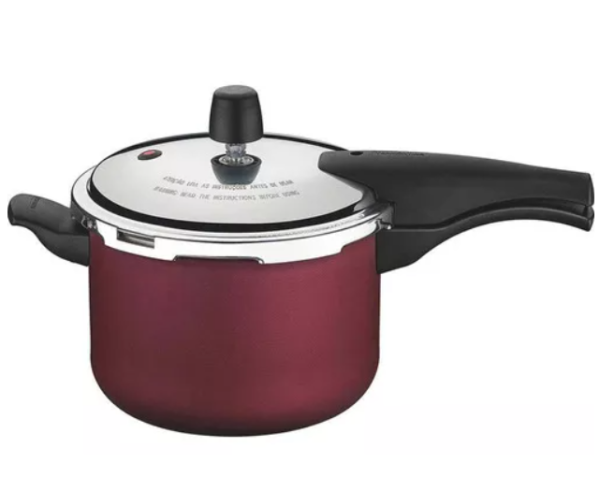 Panela De Pressão 20 Cm 4,5l Tramontina Alumínio Vermelho